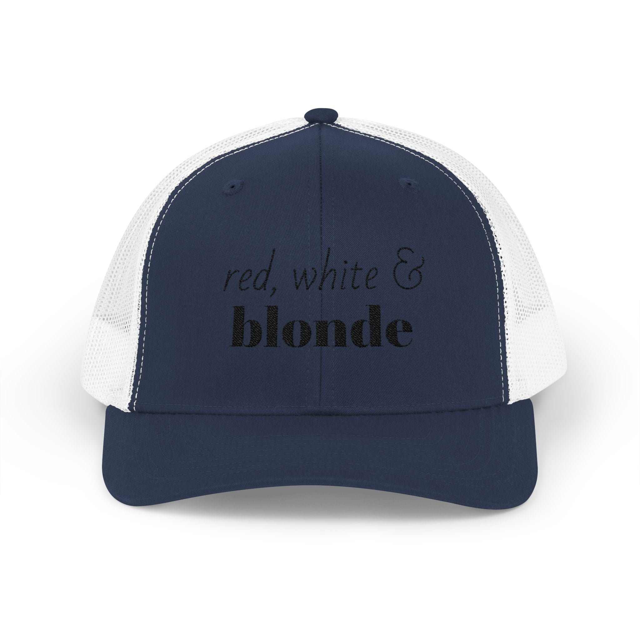 Red, White & Blonde Trucker Cap