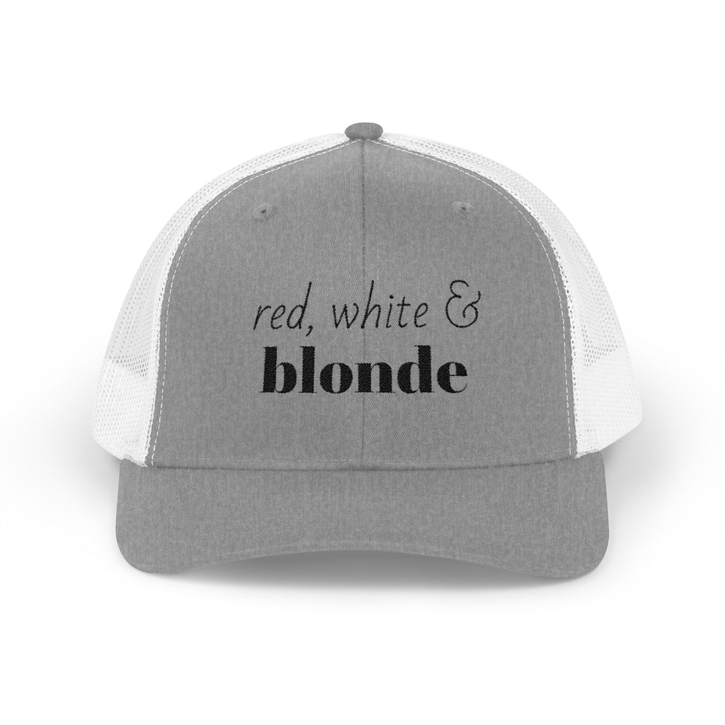 Red, White & Blonde Trucker Cap