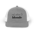 Red, White & Blonde Trucker Cap